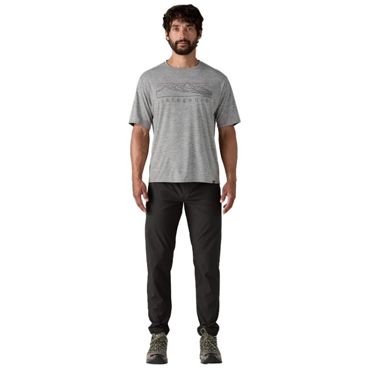 Patagonia Men’s Capilene Cool Daily Graphic Shirt - Stratapeaks: Feather Grey