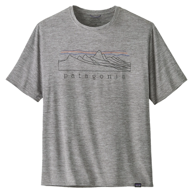 Patagonia Men’s Capilene Cool Daily Graphic Shirt - Stratapeaks: Feather Grey