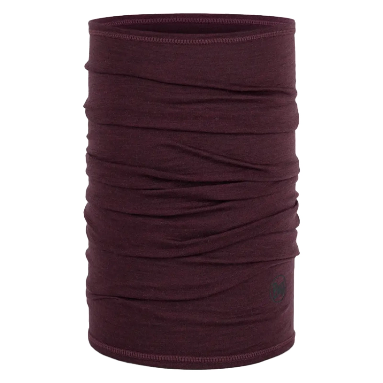 Buff Merino Lightweight Neckwear - Solid Garnet