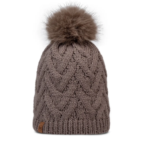 Buff Knitted & Polar Beanie - Caryn Cobblestone