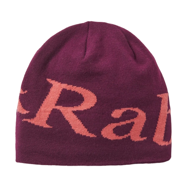 Rab Logo Beanie - Mulberry / Hibiscus