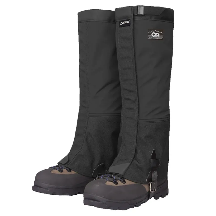 Men's Crocodile Classic Gaiters - Wide - Black