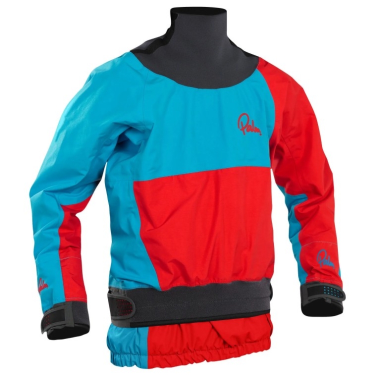 Palm Rocket Kids' Jacket - Aqua / Red