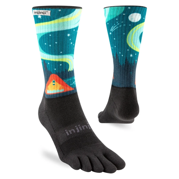 Injinji Artist Designed Men's Crew socks - Camp