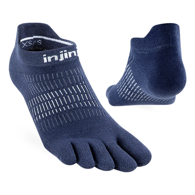 Injinji Women's Run Light-Weight No-Show - Navy