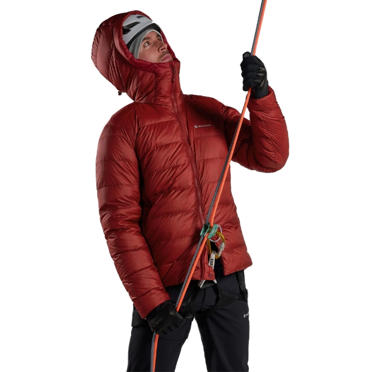 Montane Men's Kamen Hooded Down Jacket - Dark Maple