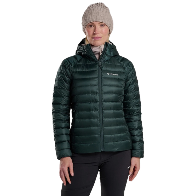 Montane Women’s Anti-Freeze Hooded Down Jacket - Deep Forest