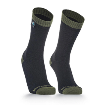 Waterproof Socks - Thermlite Socks - Black / Olive Green