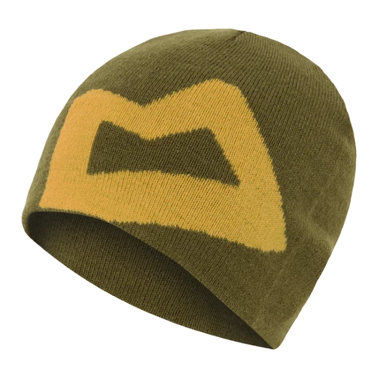 Mountain Equipment Branded Knitted Women's Beanie - Dark Olive / Butterscotch