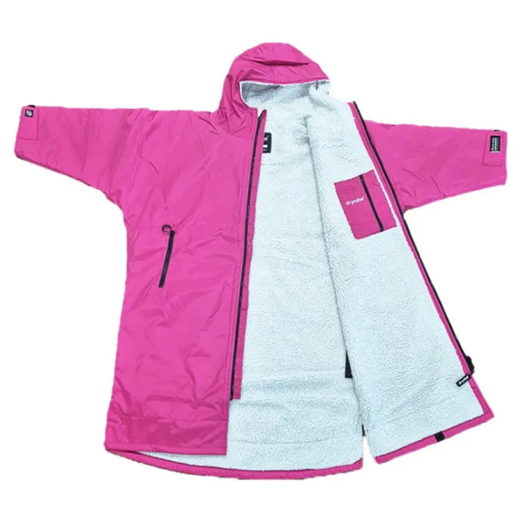 Dryrobe Advance Long Sleeve - Pink / Light Grey