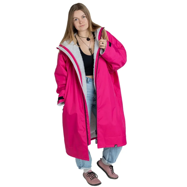 Dryrobe Advance Long Sleeve - Pink / Light Grey