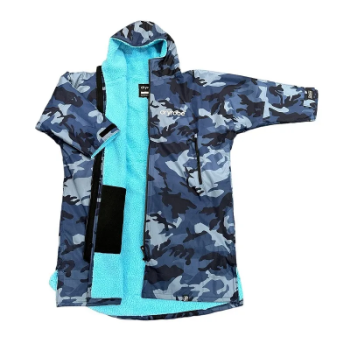 Dryrobe Advance Long Sleeve - Blue Camo / Blue
