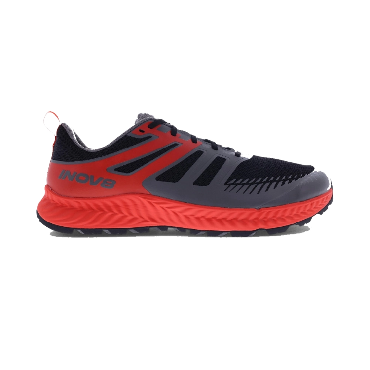 INOV8 TrailFly Men's in Black / Fiery Red / Dark Grey