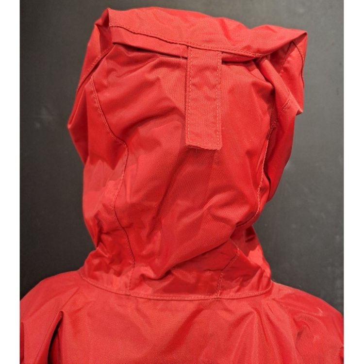 Up and Under Centre Jacket Junior - Red / White - Junior Small - Hood Rear Volume Adjuster
