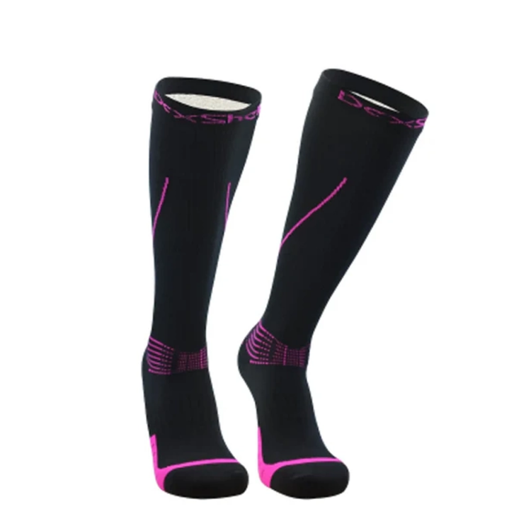 Dexshell Waterproof Socks - Compression Mudder Socks - Black / Pink