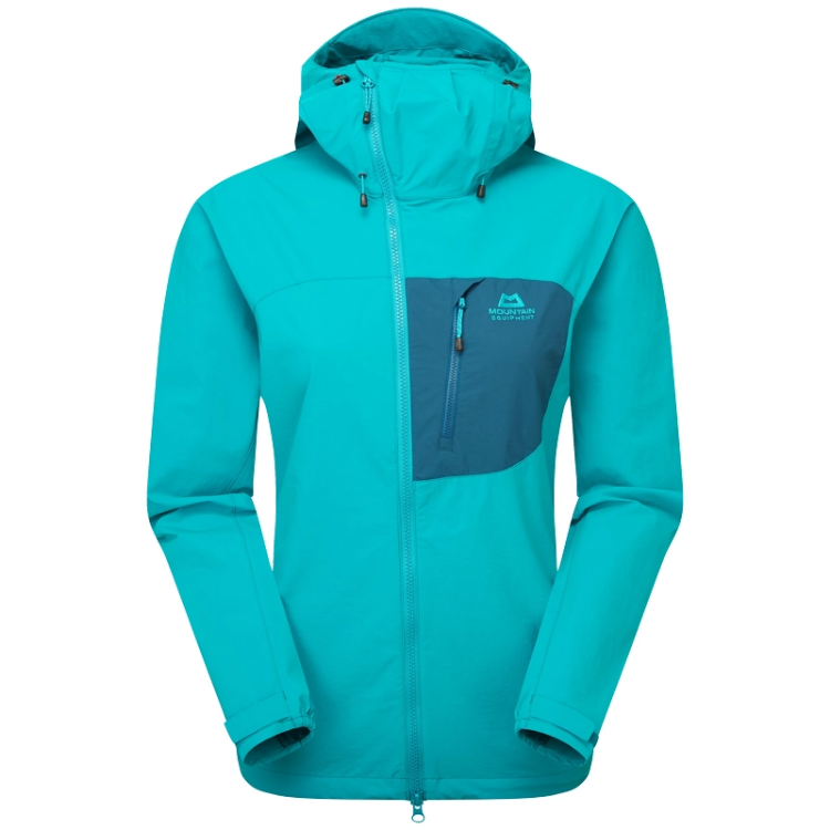 Mountain Equipment Squall Hooded Women's Jacket - Topaz / Majolica