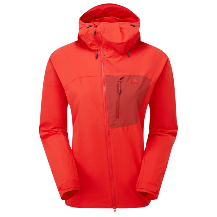 Mountain Equipment Squall Hooded Women's Jacket - Red Chilli / Merlot