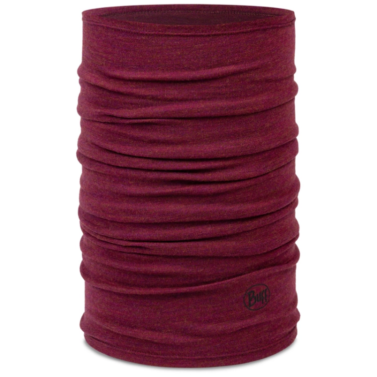 Buff Merino Midweight Neckwear - Melange Tibetan Red