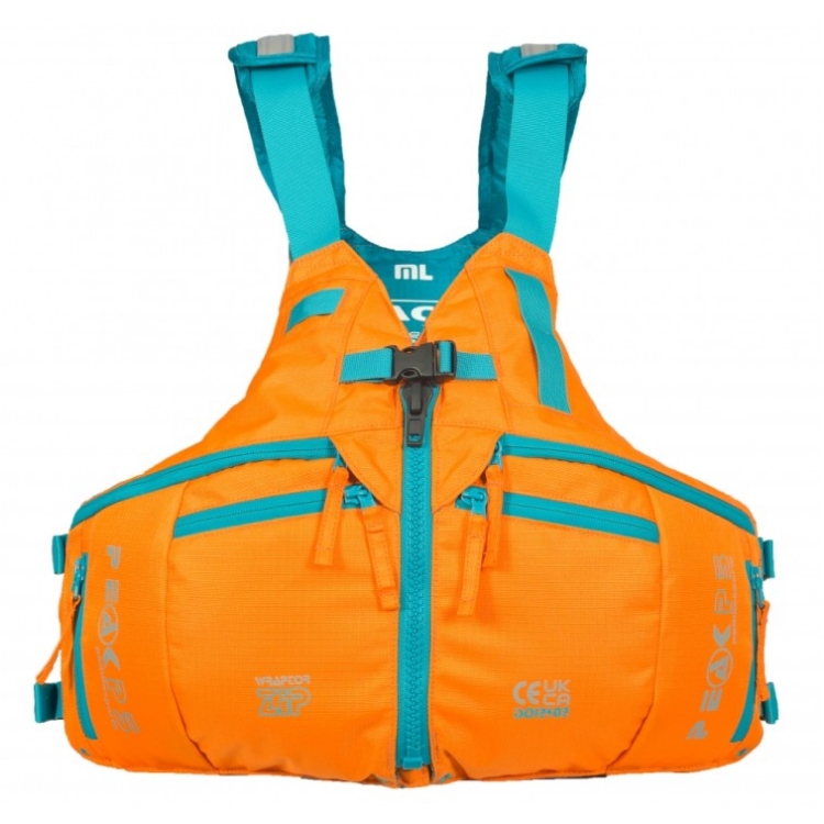 Peak PS Wraptor Zip PFD - Orange / Blue