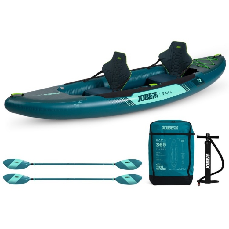 Jobe Gama Inflatable Kayak Package - Atlantic Green