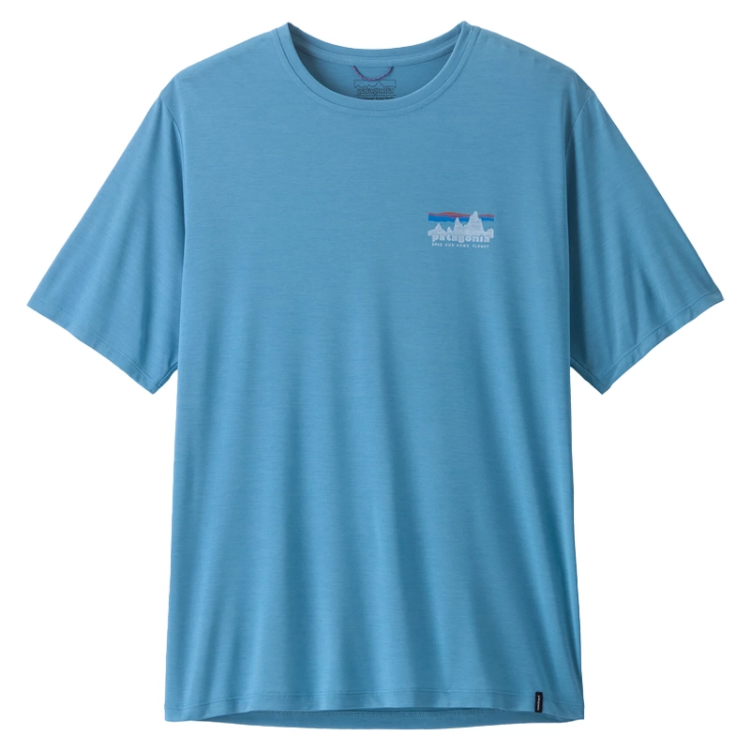 Patagonia Men's Capilene Cool Daily Graphic Shirt - '73 Skyline - Shore Blue - Light Shore Blue X-Dye