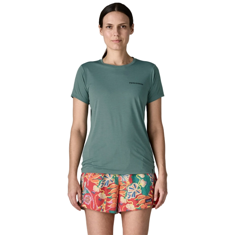 Patagonia Women's Capilene Cool Daily Graphic Shirt - Mother Rays - Blue Sage - Light Blue Sage X-Dye