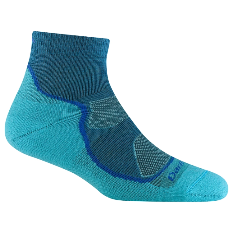 Darn Tough Women's Light Hiker Quarter Lightweight Hiking Socks - Cascade