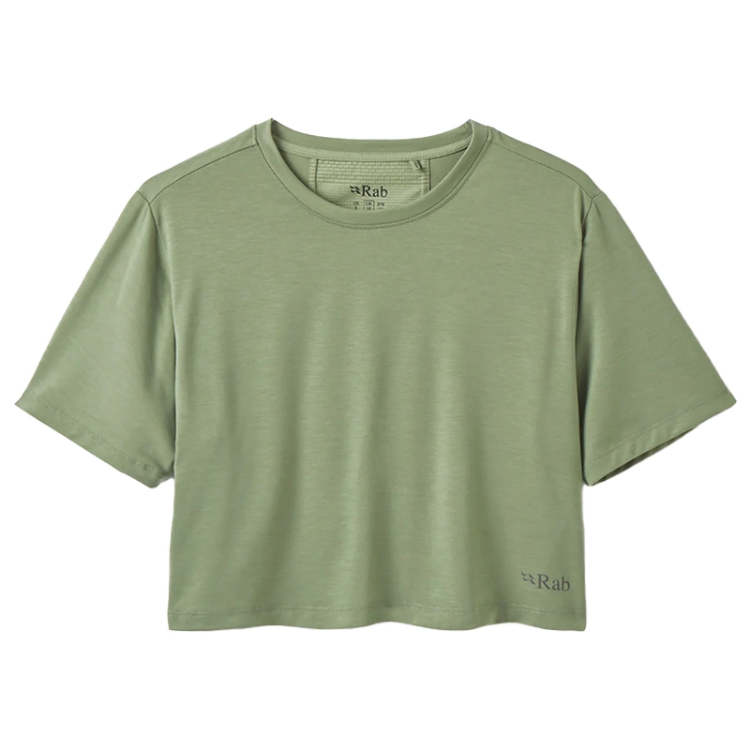Rab Women's Rivelin Crop Tee - Dark Fig Green