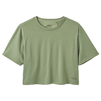 Rab Women's Rivelin Crop Tee - Dark Fig Green