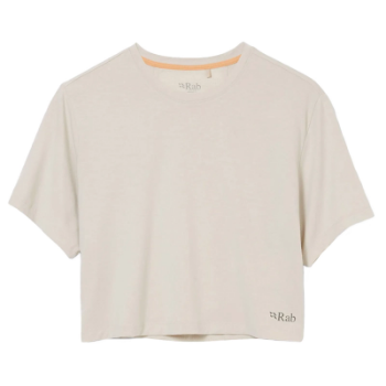 Rab Women's Rivelin Crop Tee - Pebble
