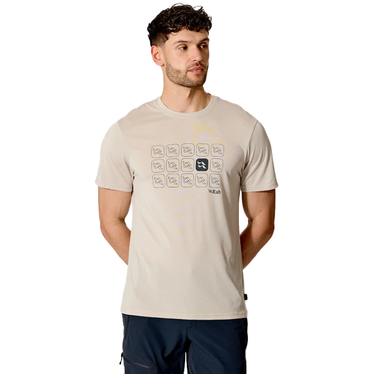 Rab Crimp Repeat Tee - Pebble
