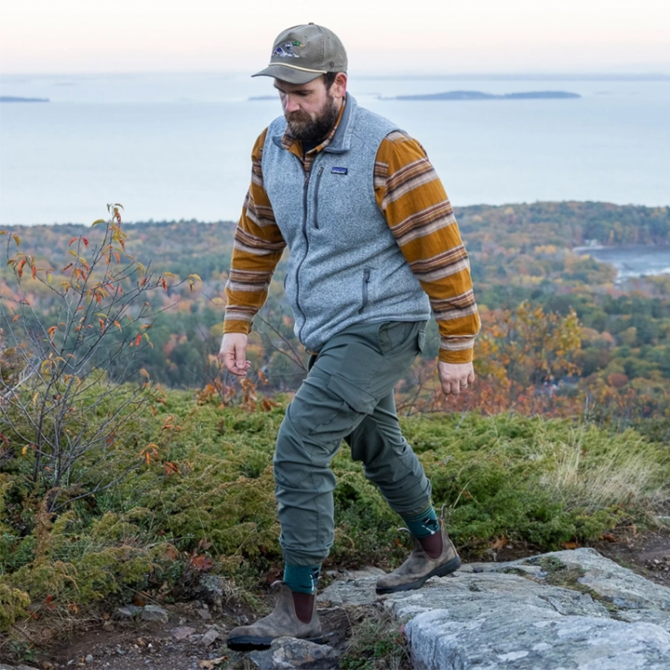 Darn Tough Men's Willoughby Micro Crew Lightweight Hiking Socks - Dog Pond