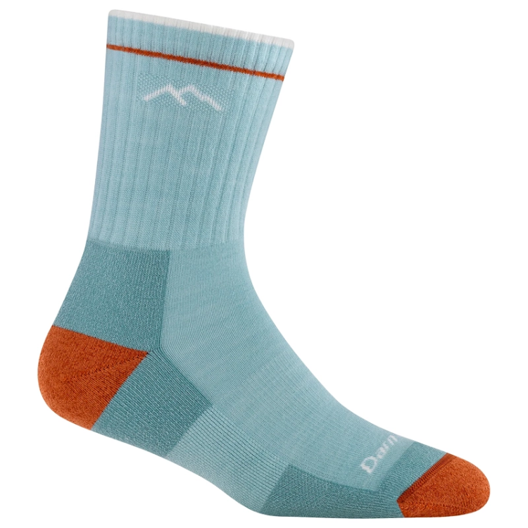 Darn Tough Women's Hiker Micro Crew Midweight Hiking Socks - Glacier