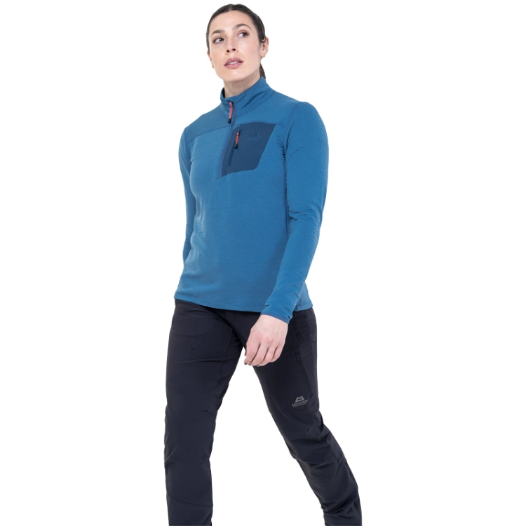 Mountain Equipment Lumiko Women's Zip T - Stellar / Majolica