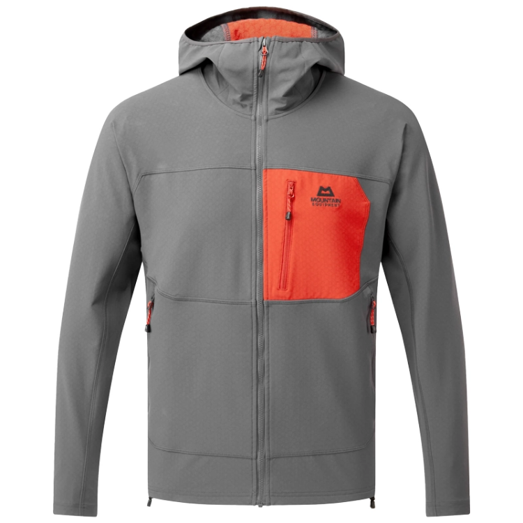 Mountain Equipment Arrow Hooded Men's Jacket Arrow - Anvil / Redrock