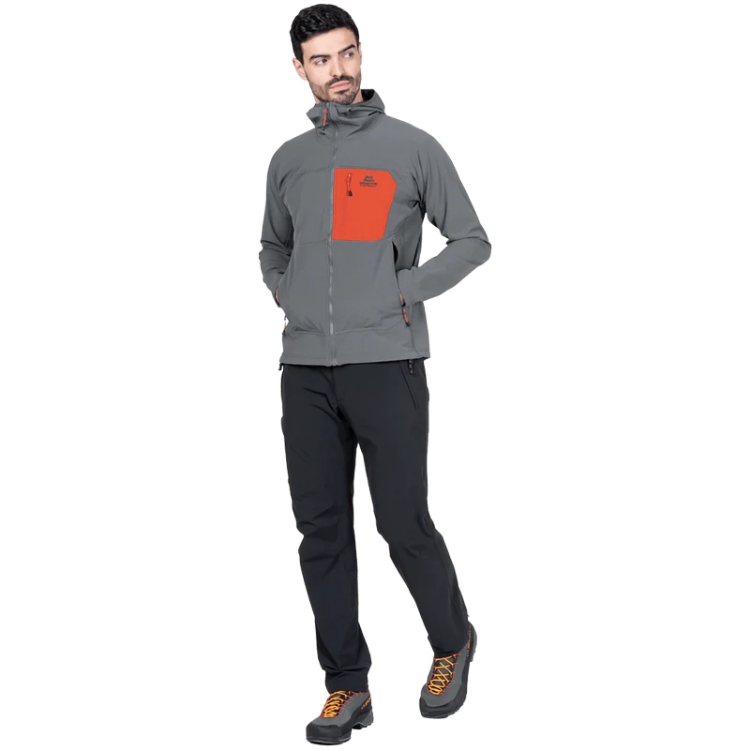 Mountain Equipment Arrow Hooded Men's Jacket Arrow - Anvil / Redrock