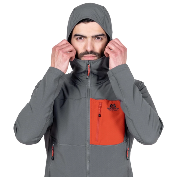 Mountain Equipment Arrow Hooded Men's Jacket Arrow - Anvil / Redrock