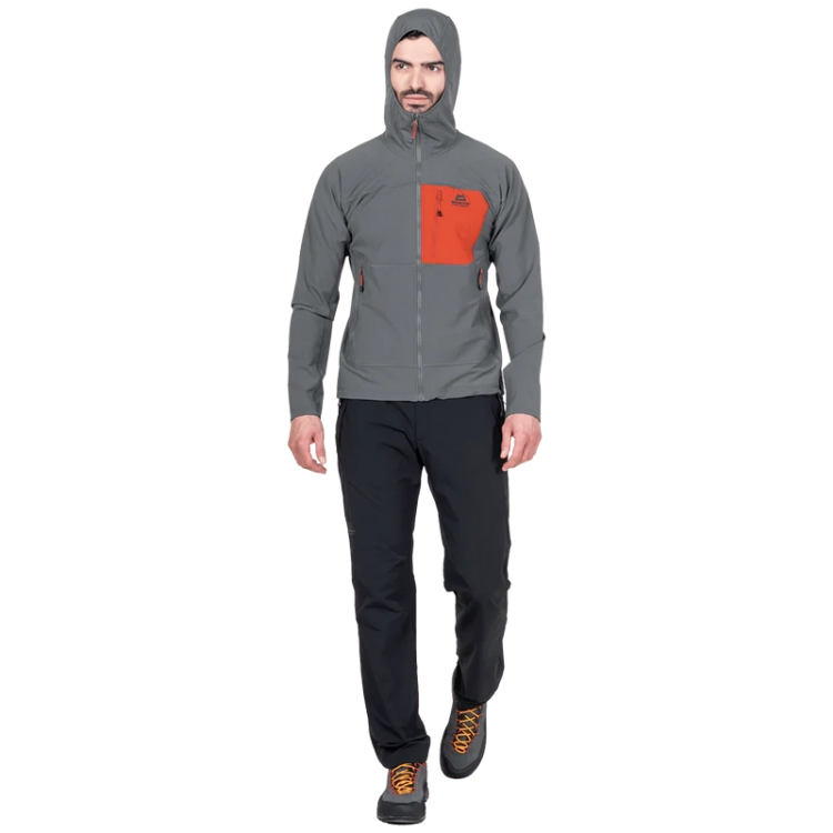 Mountain Equipment Arrow Hooded Men's Jacket Arrow - Anvil / Redrock