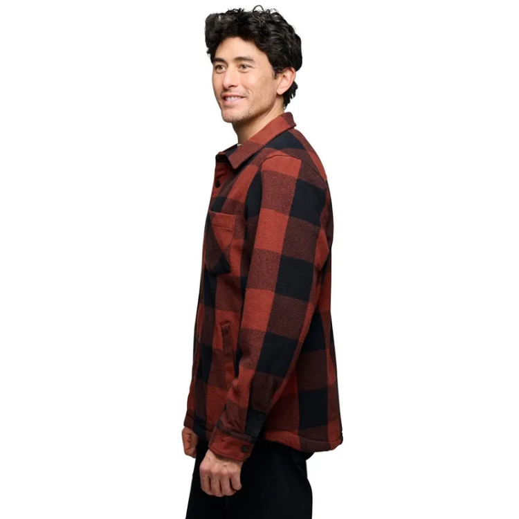 Black Diamond Project Lined Flannel - Iron Red-Black