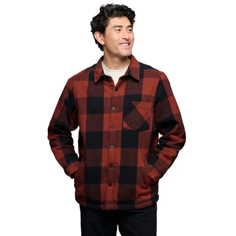 Black Diamond Project Lined Flannel - Iron Red-Black