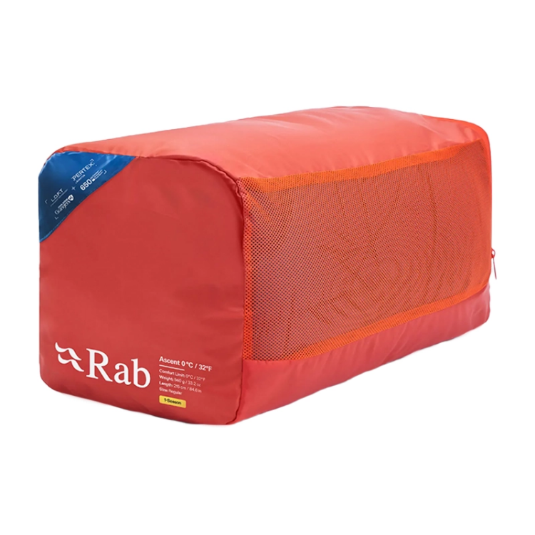 Rab Ascent (0°C) Sleeping Bag - Tempest Blue / Maya Blue