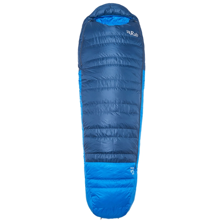 Rab Ascent (0°C) Sleeping Bag - Tempest Blue / Maya Blue