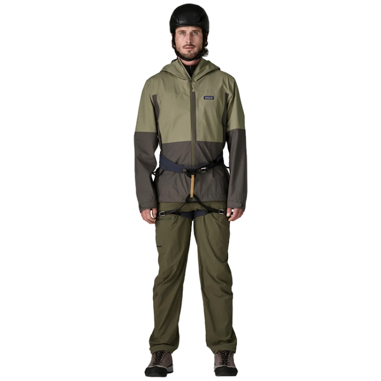 Patagonia Men's Boulder Fork Rain Jacket - Forge Grey / River Rock Green