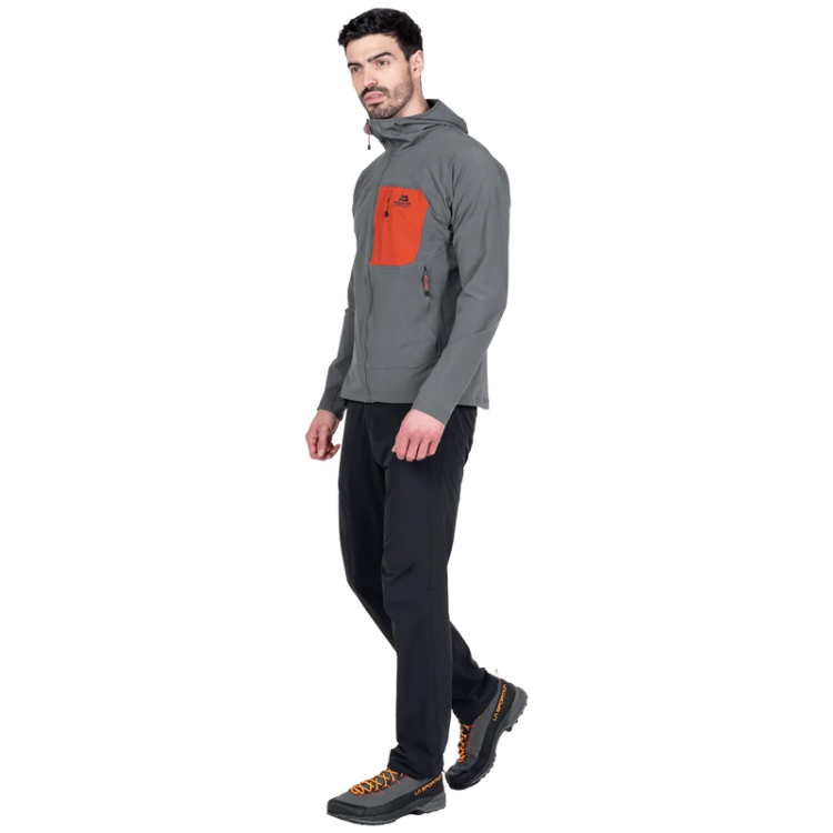 Mountain Equipment Arrow Hooded Men's Jacket - Anvil / Redrock