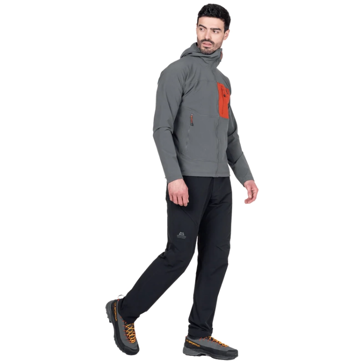 Mountain Equipment Arrow Hooded Men's Jacket - Anvil / Redrock