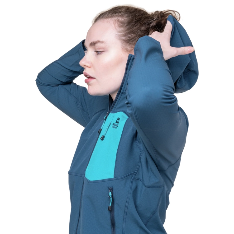 Mountain Equipment Arrow Hooded Women's Jacket - Topaz / Dusk