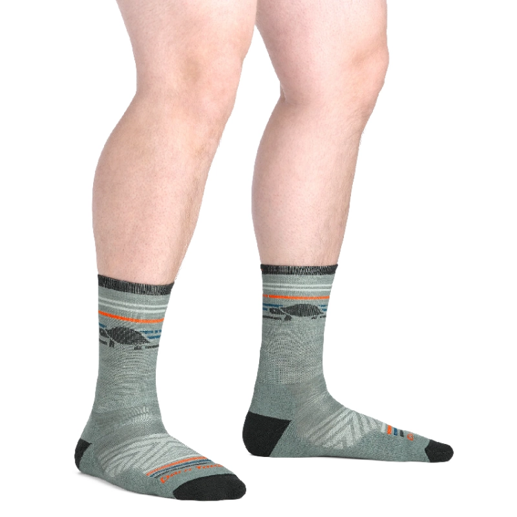 Darn Tough Men's Pacer Micro Crew Ultra-Lightweight Running Socks - Seafoam