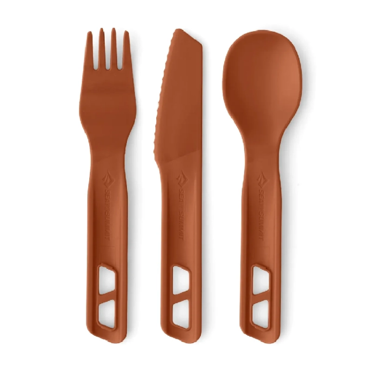 Sea to Summit Horizon Cutlery Set (3 Piece) - Bombay Brown - Red