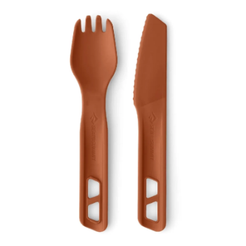 Sea to Summit Horizon Cutlery Set (2 Piece) - Bombay Brown - Red