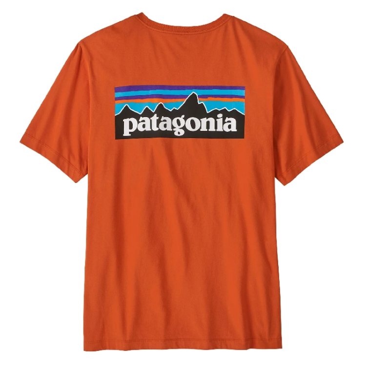 Patagonia Men's P-6 Logo T-Shirt - Coal Orange